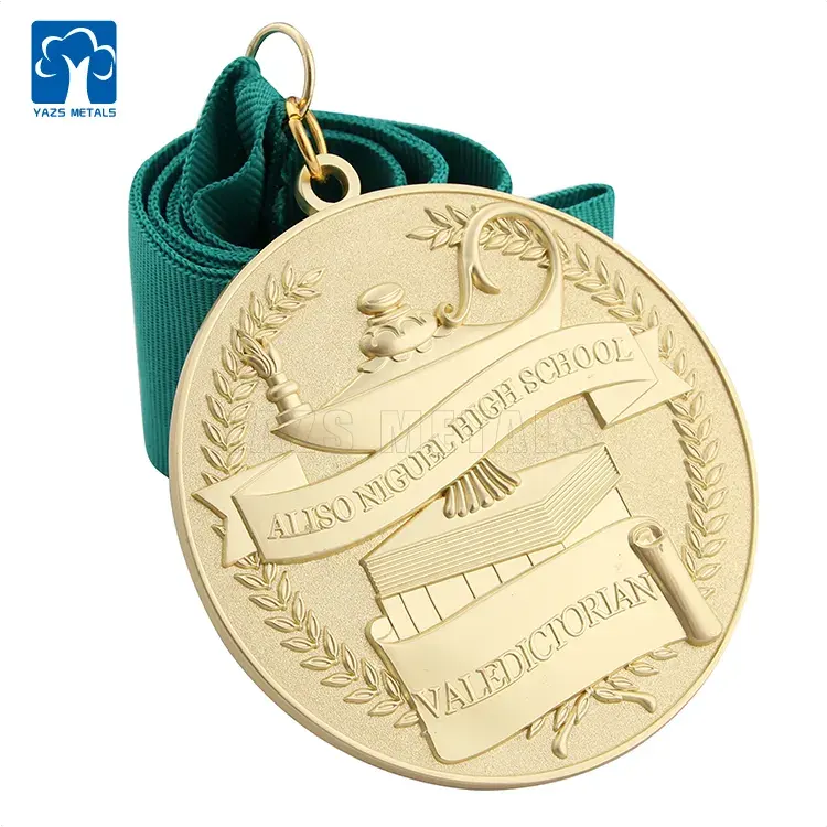 Медная бронзовая металлическая медаль из цинкового сплава на заказ