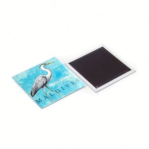 Photo Silk Screen Printed Paper Country Colombia Maldives Circle Button Souvenir <b>Fridge</b> Magnets Fashion - Product Image 5