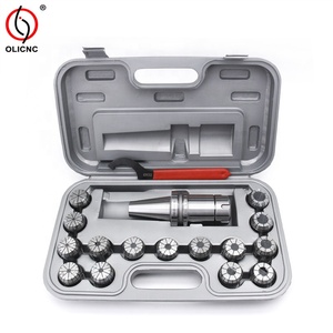 Outils de machine BT40-ER32UM-100L 15PCS 0.008mm ER32 Collets BT40-ER32-15PCS Jeu de mandrins à collets pour CNC - Product Image 1