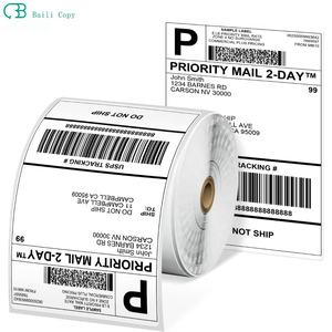 4x6インチの熱ラベルプリンターラベルステッカーロール-500白い配送ラベル/ロール倉庫物流用 - Product Image 1