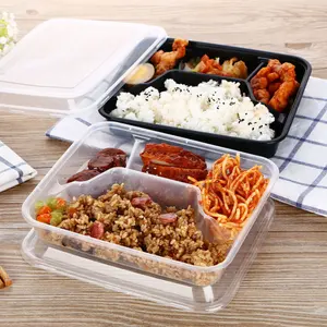 Klar Tiefkühltransport Box PP Kunststoff Mittagessen Container Verpackung Bento Schalen zum verkauf