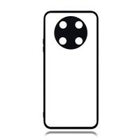 Novelcases Coques de téléphone portable personnalisées vierges en TPU silicone 2D pour sublimation, antichoc, étanches, noires, pour Enjoy 50 Pro 100%