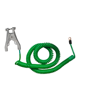 Cable Assembly <b>Wire</b> <b>Earthing</b> Spiral and Cables Atex Earth Ground Static Grounding Clamp with - Product Image 1