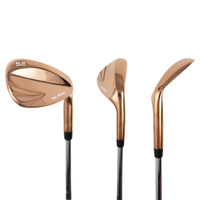 Prix d'usine, haute qualité, OEM personnalisé, club de golf wedge droit pour homme, 52 degrés, forgé, fraisage CNC, finition sablée