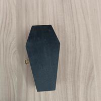 Fournitures d'Halloween : Urne funéraire pour animaux de compagnie, forme polygonale, en stock, style à couvercle rabattable, boîte cadeau en bois sur mesure