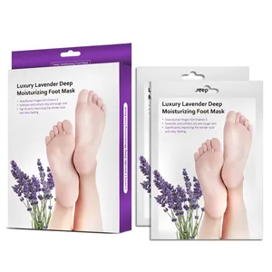 OEM Organic Lavender Ayak Maskesi Mascarilla Para Pies Exfoliating Footmask Peeling Korean Double Effect Peel Of Masks