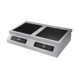 Cuisinière à induction commerciale double brûleur 3500W, robuste, plate et concave, étanche, pour table de cuisine, support OEM/ODM. Commer - Product Image 1