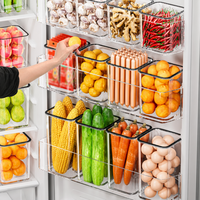 Boîte de rangement pour porte latérale de réfrigérateur, boîte d'organisation de cuisine, boîte de rangement pour fruits, légumes et œufs de qualité alimentaire