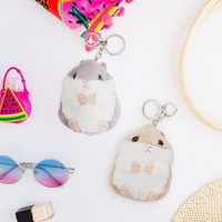 Porte-clés et breloques en peluche hamster mignon pour portefeuille, sac à dos, sac à main, pendentif de sac à main