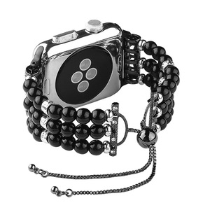 Nouveau Design 2020 <span class=keywords><strong>Luxe</strong></span> strass <span class=keywords><strong>bracelet</strong></span> 38mm 42mm femmes sublimation charme diamant élastique bandes de montre <span class=keywords><strong>apple</strong></span> - Product Image 5