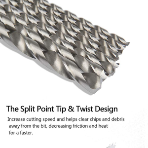 DZ thêm dài 5PC 160mm HSS Twist khoan <span class=keywords><strong>bit</strong></span> thiết lập cho kim loại 2/3/3.5/4/5mm khoan kích thước rèn thép khoan <span class=keywords><strong>bit</strong></span> với độ bền cao - Product Image 4