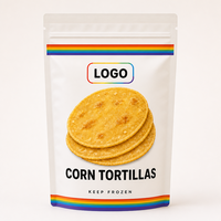 Sachet alimentaire souple thermoscellable en PET/VMPET/PA/PE pour aliments pour bébés, tortillas congelées, farine, gâteaux et burritos