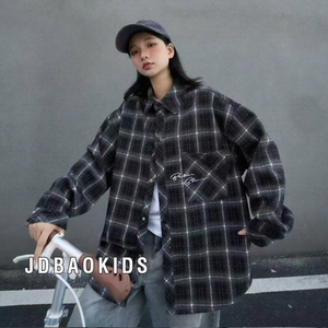 2026 Maßgeschneiderte Mode Übergrößen Casual Kariertes Hemd Herren Damen Streetwear Langarm-Shirts Oberteile - Product Image 3