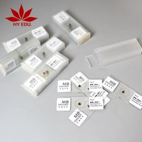 Laboratory customizable microscope biological plant slices botany microscope slides 5pcs set
