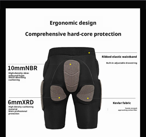 Pantalon de protection de hanche pour le ski en Kevlar+XRD, avec genouillères et coussinets NBR, équipement de protection pour le snowboard et le ski sur neige, vente en gros - Product Image 2