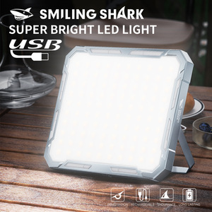 Smiling Shark Super Bright <b>Led</b> <b>Light</b> Usb <b>Rechargeable</b> Portable <b>Work</b> <b>Light</b> - Product Image 1