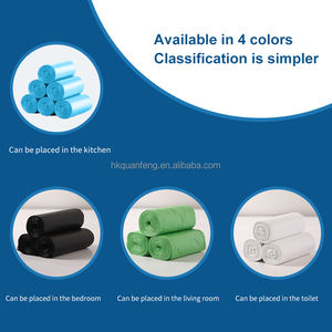 Multi-Color Disposable Biodegradable <b>Eco</b>-<b>Friendly</b> Household <b>Trash</b> <b>Bag</b> for <b>Kitchen</b> and Living Room Waste Storage - Product Image 2