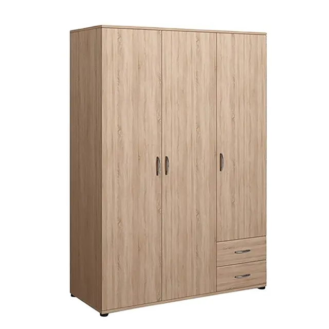 JS-WR119 3 Portes 2 Tiroirs En Bois Chambre Armoire Murale Design