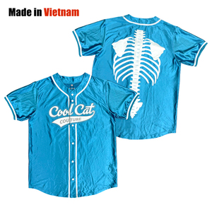 เสื้อเบสบอลปักลายพิมพ์ซับลิเมชันตามสั่งแนวสตรีทแวร์ทรงหลวมระบายอากาศได้ดี - Product Image 1