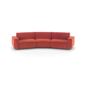 Italienische Luxus Samt Eck sofas Gebogene Sofas Divan Wohnzimmer möbel Polster Buffalo Leder Daybed Couch Sofa Set - Product Image 4