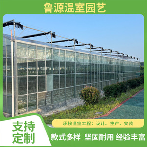 Serre agricole multi-chapelles Luyuan, grande taille, structure en acier, avec production d'énergie photovoltaïque - Product Image 4