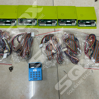 Kit de jeu de flipper SQX Mario pour console de jeu, pour adultes, en métal, avec carte PCB, garantie 1 an, connectivité USB, résistant aux intempéries
