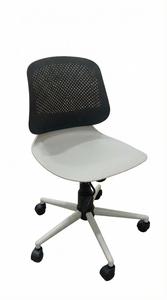 Chaise de bureau moderne en cuir PU, base en acier, roulettes pivotantes, assise ergonomique, accoudoirs réglables en hauteur pour étudiants, personnel et usage de bureau - Product Image 6