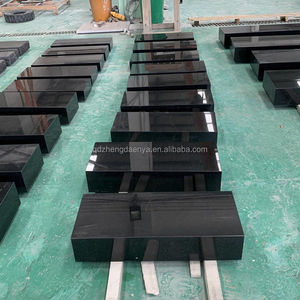 Pas cher style américain plat noir granit mémorial pierre tombale monuments pierres tombales pour tombes - Product Image 5