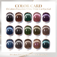 Miss Gooey Ensemble de vernis à ongles en gel pour les yeux de chat, 15 couleurs, marque privée, vernis à ongles magnétique, logo de marque personnalisé, usine de vernis à ongles en gel OEM/ODM