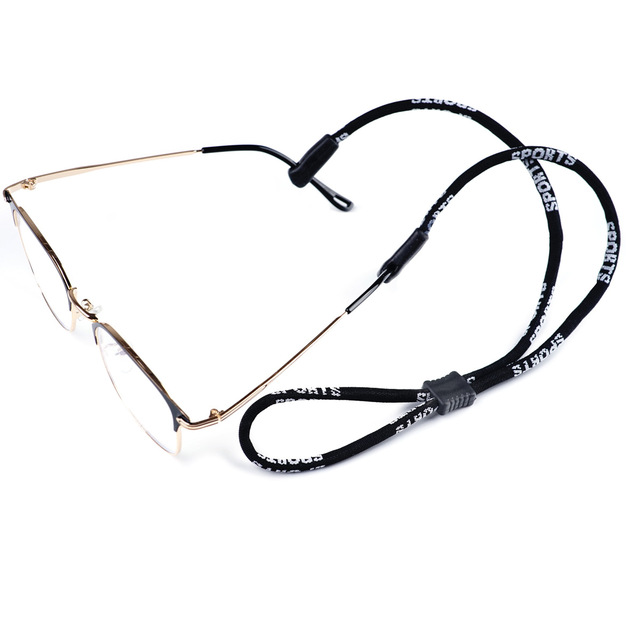 Adjustable Nylon Hang Neck Glasses Retainer Strap Wholesale Outdoor Sports Sunglasses Strap With Safety Cord
