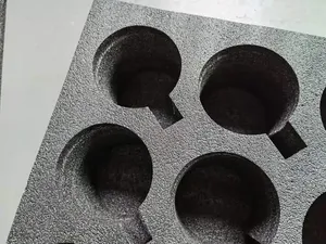 OEM Custom Die Cut EVA PU <b>Foam</b> Insert Cup Holder High Density Shockproof Protective Tray 6Cups Drink Transport Factory Wholesale - Product Image 5