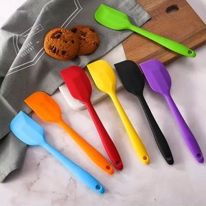 Mini Easy Clean Cake Decorating Stick Food Grade Soft <b>Silicone</b> Spatula Steel Plastic Cream Scraper Rubber Baking Pastry <b>Tool</b> - Product Image 1