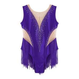Gymnastique professionnelle pour femmes Ballet danse Figure compétition de patinage sur <span class=keywords><strong>glace</strong></span> ensembles vêtements rythmiques artistiques pour les filles - Product Image 3