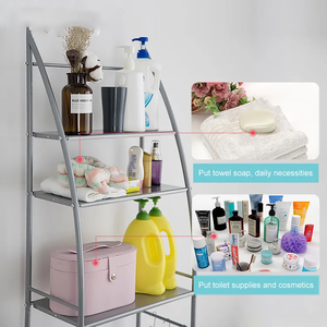 <span class=keywords><strong>3</strong></span> Camadas Banheiro Mult propósito Prateleiras Sobre Armazenamento Do Vaso Sanitário Máquina De Lavar Armazenamento Rack Space Saving <span class=keywords><strong>para</strong></span> o banheiro - Product Image 5