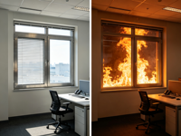 Vente en gros de fenêtres coupe-feu en acier isolé de classe A pour projets de bâtiments de grande hauteur, fenêtre en verre résistant au feu