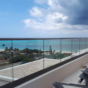 Made in china DB vendita calda ringhiera in alluminio con vetro temperato per ponte ringhiera in vetro scherma U canale per villa - Product Image 5