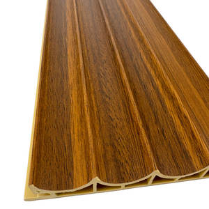 Usine Foshan WPC Panneau cannelé Prix bon marché Panneau mural creux Décoration intérieure Panneaux muraux en bois Design intérieur intérieur - Product Image 2