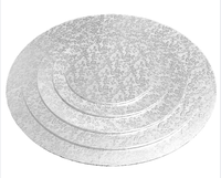 Plateaux à gâteau personnalisés en carton ondulé de 10 à 12 mm d'épaisseur avec bords enveloppés, base en carton pour gâteau avec laminage PET, vente en gros