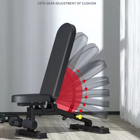 Banc de musculation réglable DINUO avec support pour les jambes, multi-positions, pour un entraînement complet du corps à domicile, portable