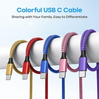 NUEVA Llegada Venta Caliente Nylon Trenzado Carga Rápida 3 A Usb a Tipo C Cable de Carga de Datos para Teléfono Móvil para iPhone 16 17