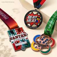 Op maat gemaakte sportmedailles van zinklegering, metalen awardmedailles, groothandel, gepersonaliseerde medailles, aangepast logo met lint, fabriek leverancier