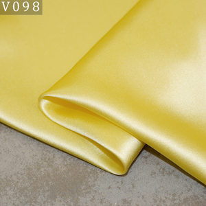 通気性のあるソフトイエローゴールデンシャイニングヒアルロン酸100ピュアシルクシャルムーズサテン生地ビーガンフレンチウェディングドレス用 - Product Image 4