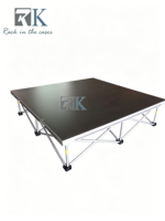 Scène portable antidérapante de haute qualité pour l'extérieur et l'intérieur, plateforme de scène en aluminium, podium pour événements musicaux