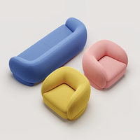 Canapé de bureau moderne, sièges rembourrés confortables pour les zones de réception et d'attente