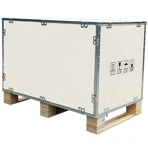 Caja de madera Shenhao de contrachapado de 7 mm, tamaño personalizado, sin fumigación, embalaje para exportación con correas y hebillas de acero. - Product Image 1