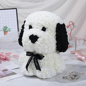 Fatti a mano di Gomma Piuma del PE Fiore di Rosa Orso 40 centimetri Rosa Lucky Dog Per La fidanzata Matrimoni Festa Di <span class=keywords><strong>Natale</strong></span> <span class=keywords><strong>regalo</strong></span> di Giorno di Valentile - Product Image 1