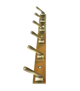 Premium 6 Pin Stainless Steel Cloth <b>Hook</b> SS202 Heavy Duty Wall Door Mount Rust Resistant <b>Towel</b> Hanger for Home - Product Image 1