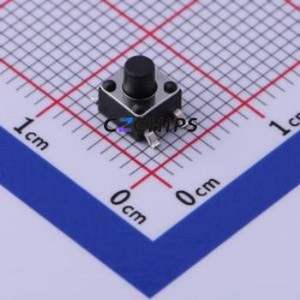 TS-1109S-B-D Tactile Switch SMD-4P,4.5x4.5mm Switch Single Pole Single Throw Round Button 1.6N Vertical Mount - Product Image 1