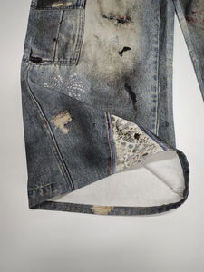 3 डी स्टीरियोस्कोपिक कढ़ाई फ्लेयर ई 2 के स्ट्रीटवियर हाई स्ट्रीट लुगम्य वॉशबल पर्यावरण के अनुकूल बटन विवरण 100% कपास बुने हुए - Product Image 6