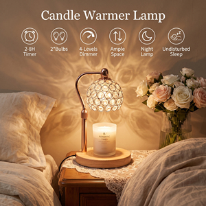 Lampe chauffe-bougie en cire à base de marbre parfumée électrique en métal à la mode de luxe créatif pour la maison Spa <span class=keywords><strong>Yoga</strong></span> Home Decor Eco Friendly - Product Image 1